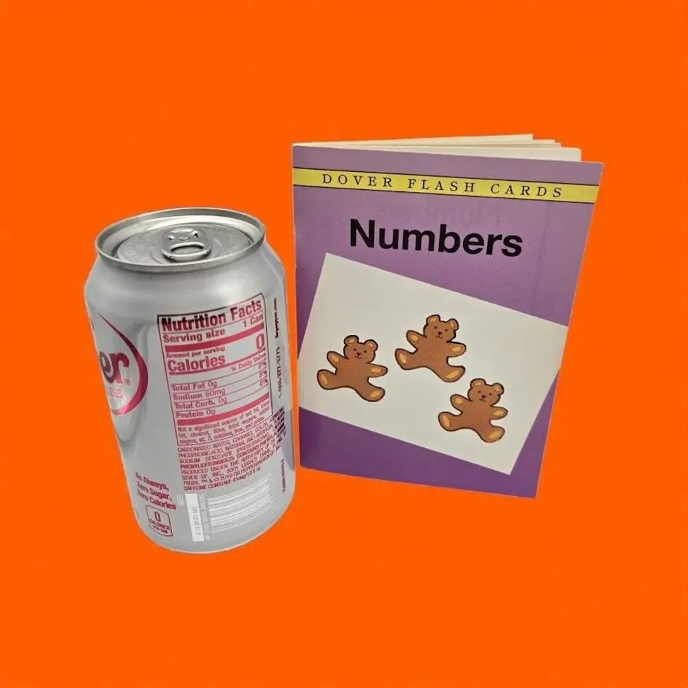 Vintage 1990s Dover Flash Cards: Numbers Cathy Beylon (1997) - Little Math Book